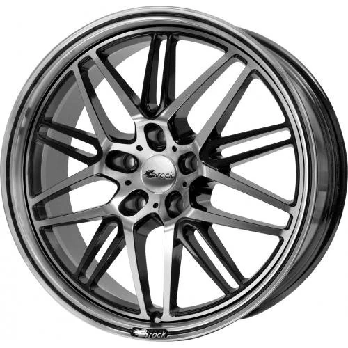 Brock B28 8.5 x 19 ET 35 Bolt Circle 5 x 120 Hub Centering 72.6 580070516, Black Front-Polished