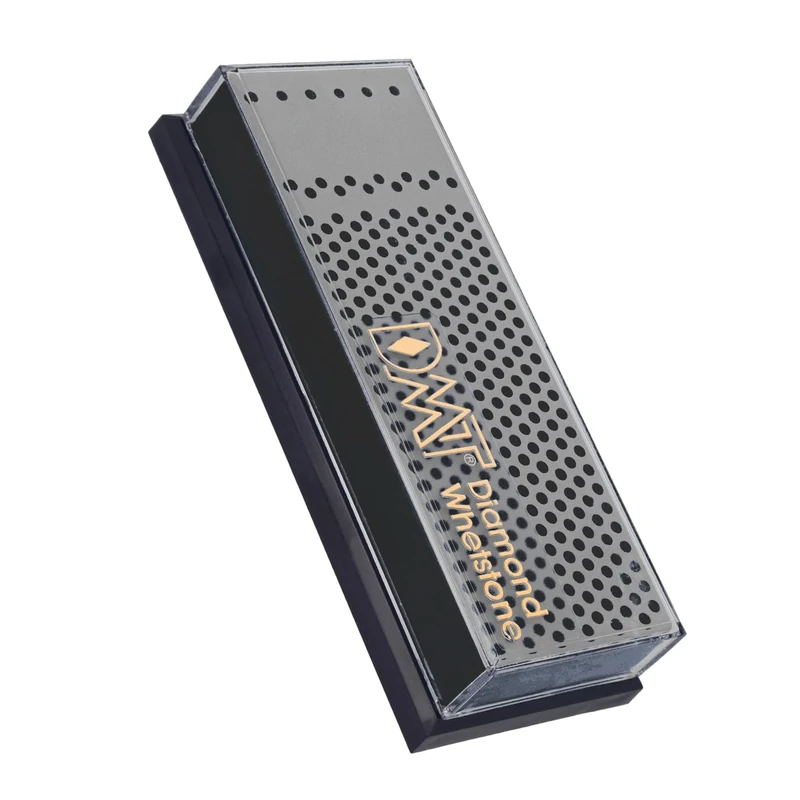 DMT 6-in. Machinist Diamond Whetstone in Plastic Box Extra-Coarse Knife Sharpener - Black, N/A