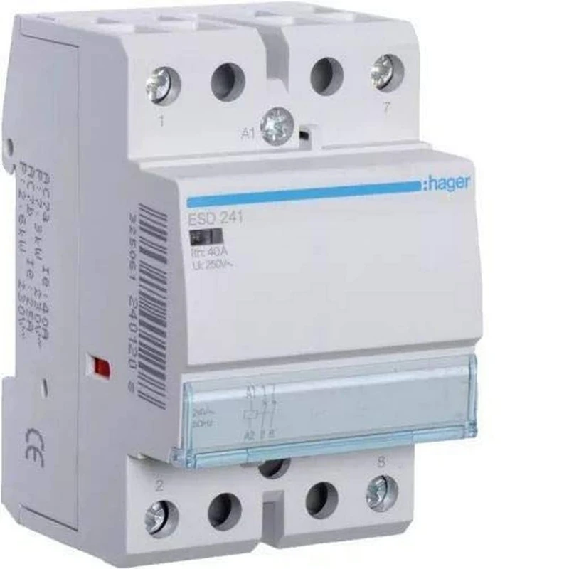 Hager esd241 – CONTACTOR 40 A 2 NC 24 V