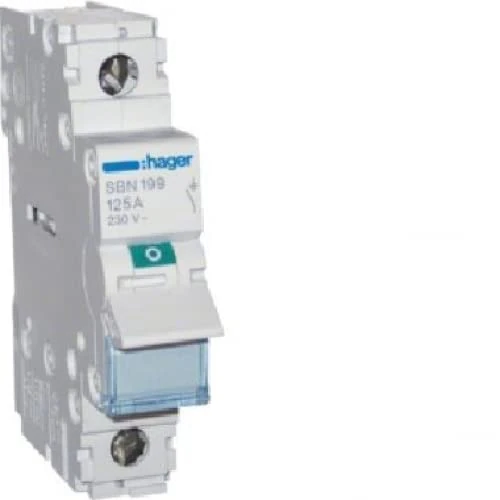 Hager SBN199, 230 V, White, Small