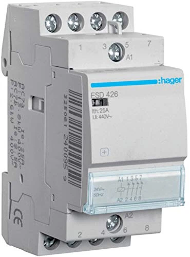Hager ESD426 - Contactor 25a 4nc 24v