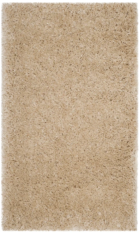 Safavieh Shag Rug for Living Room, Dining Room, Bedroom - Polar Shag Collection, Short Pile, in Light Beige, 122 X 183 cm