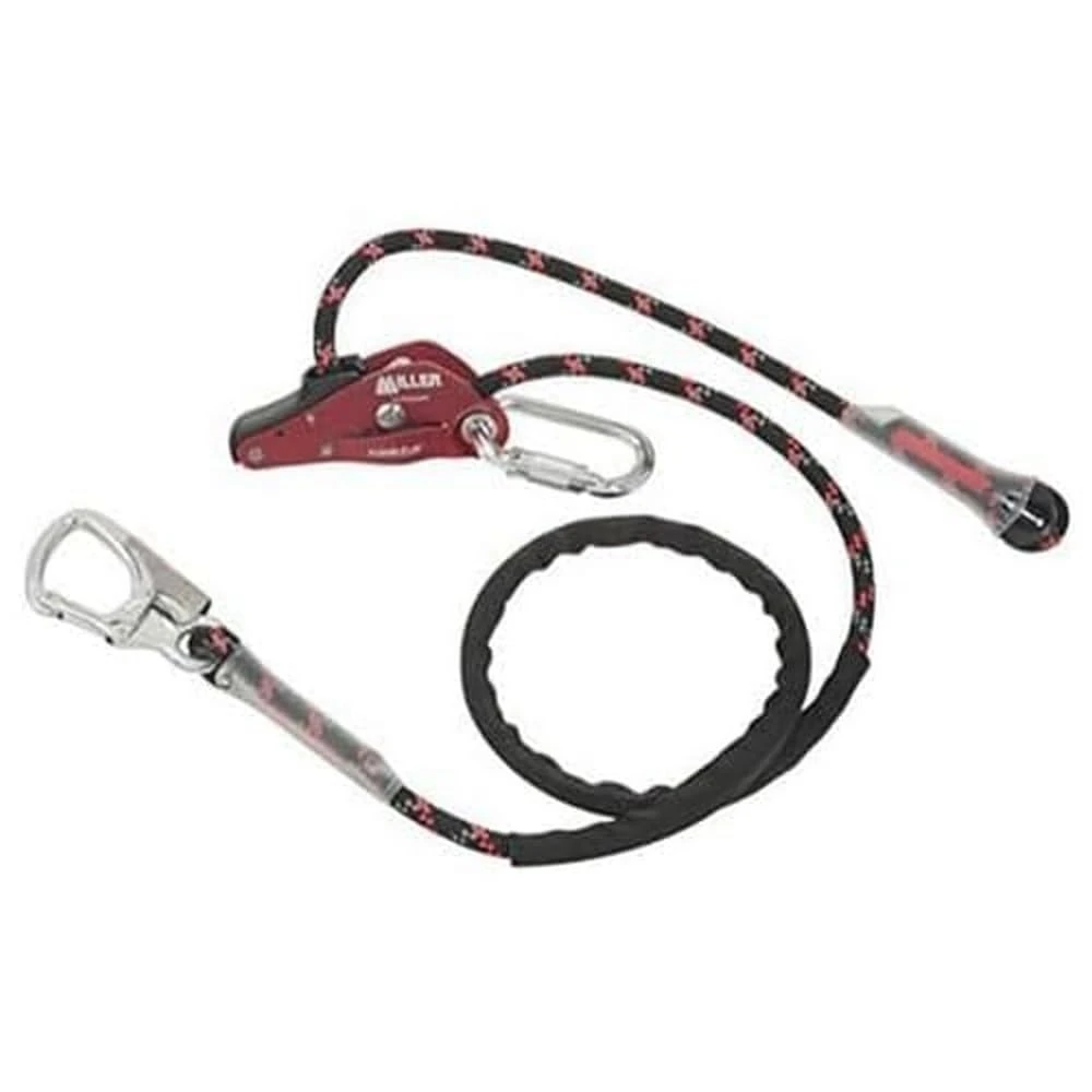 Miller HandZup Fall-Arrest Kit 2M with Twist Lock Karabiner and Snap Hook, Braided Polyamide Rope, Suited For Both Right & Left-Handers, Twist Lock Karabiner, 1032100 (1 Piece)