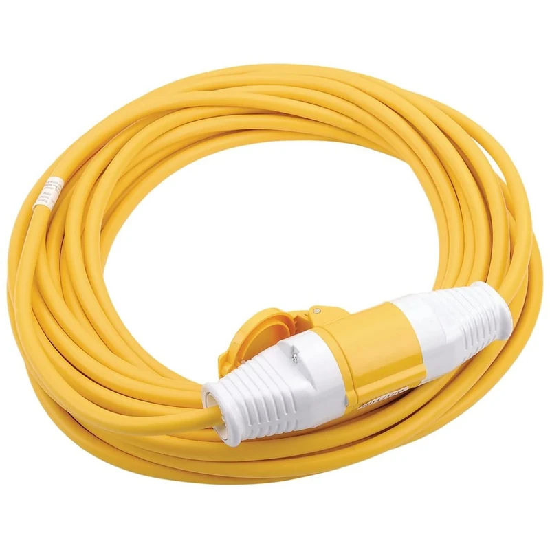 Draper 17571 Extension Cable, 110 V, Yellow, 14 m x 2.5 mm