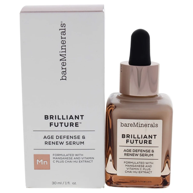 Brilliant Future Age Defense and Renew Serum by bareMinerals for Unisex - 1 oz Serum