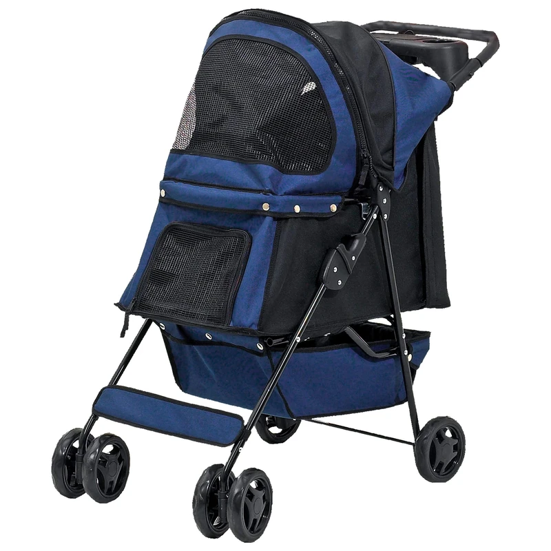Pawise Dog Trolley 68 x 46 x 100 cm Blue - Image 1