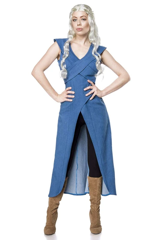 Mask Paradise Drachenmutter Mother of Dragons Costume, Blue, XXL