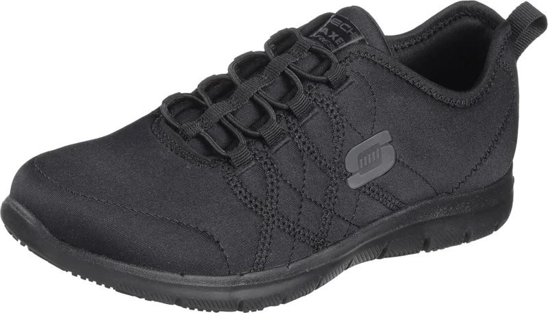 Skechers for Work Women's Ghenter Srelt Work Shoe, Black, 6 M US - Image 1