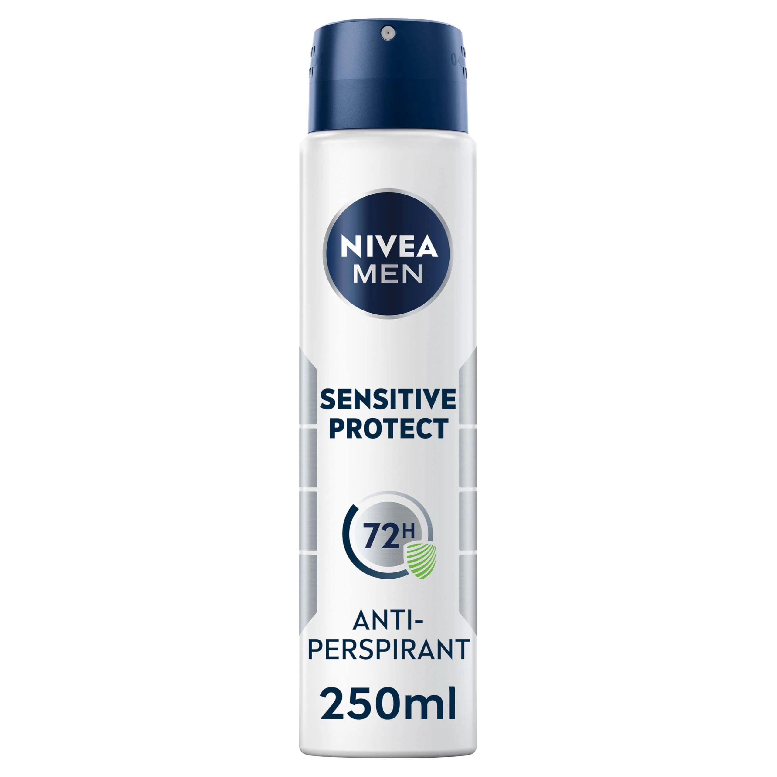 NIVEA Men Sensitive Protect Spray (250ml), Long-Lasting Deodorant Spray for 72H Protection, Gentle Anti-Perspirant for Sensitive Skin -Pack of 6