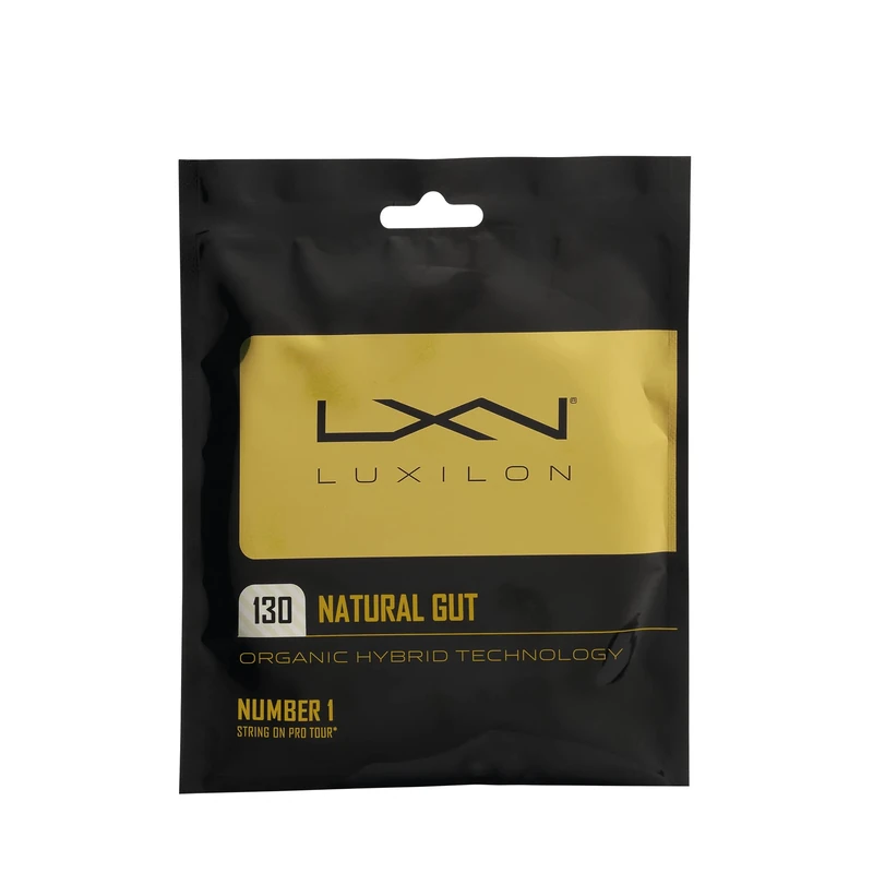 Luxilon Natural Gut 130 Tennis String, Diameter: 1.30 mm, Transparent, WRZ949130