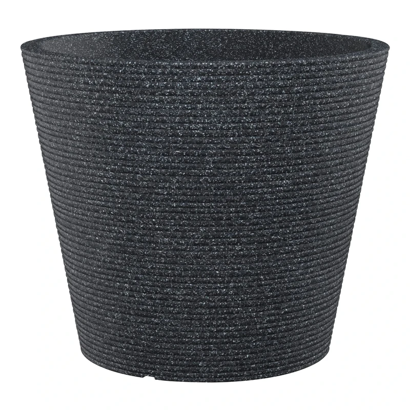 Scheurich Planter, Black Granit, Ø 49 cm, Höhe 39 cm