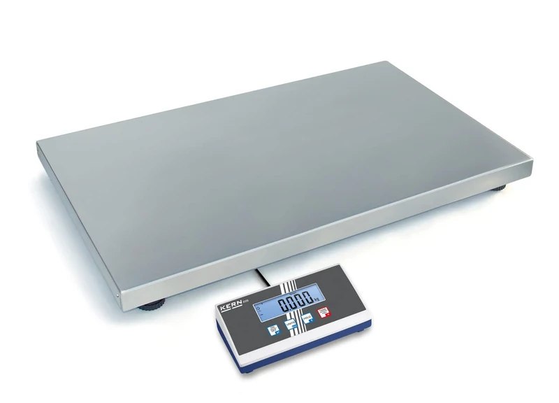 KERN EOB 150K50XL Platform Scales (Weighing Range Max. 150 kg, Readability 50 g, Reproducability 50 g, Linearity 100 g, Animal Scales / Parcel Scales, Weighing Plate 945 x 505 x 65 mm, Including Work Safety Cover