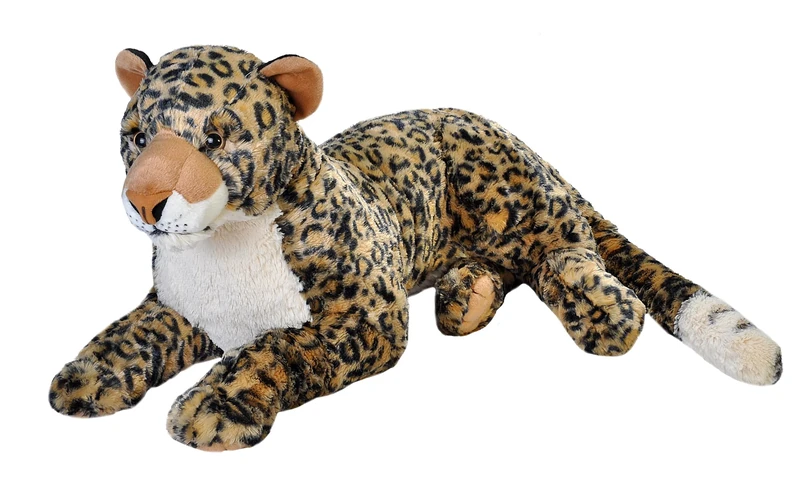 Wild Republic Jumbo African Leopard Giant Plush Soft Toy, Gifts for Kids, 76 cm, 30"