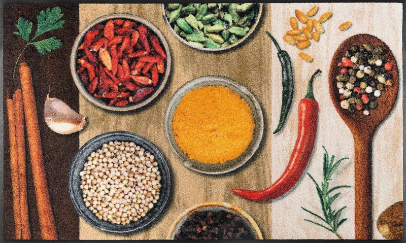 Wash&Dry Doormat, Acrylic, Colourful, 75 x 120 x 0.7 cm