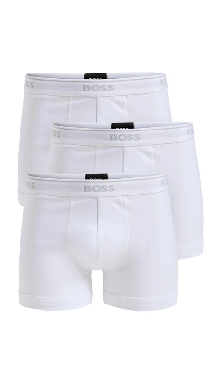Hugo Boss Men's 3-pack Cotton Brief3 ????????3? ? ?? ???3 ????????paquete De 3 Calzoncillos De Algodón???? ??? Boxer Briefs, New Bright White, M UK