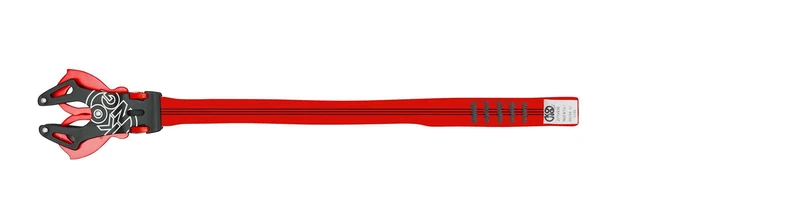 Kong Automatic Carabiner with Prog XL Strap - Black/Red, 45 cm