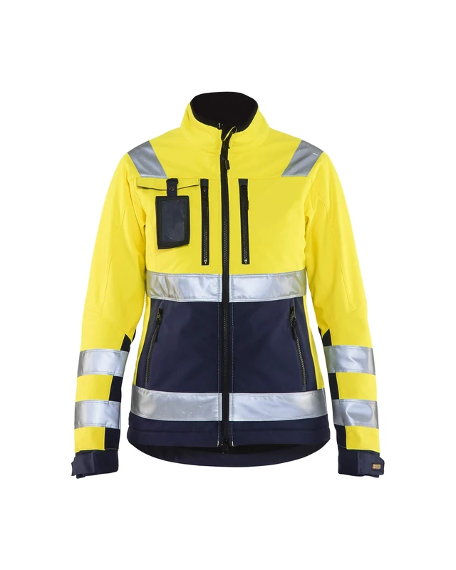 Blaklader 49022517 High Viscose Softshell Jacket, Yellow/Navy, Grootte XL