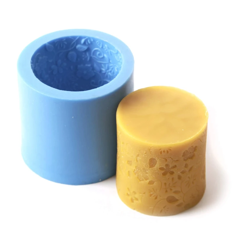 World Of Moulds | Flocked Cylinder Silicone Mould x 5
