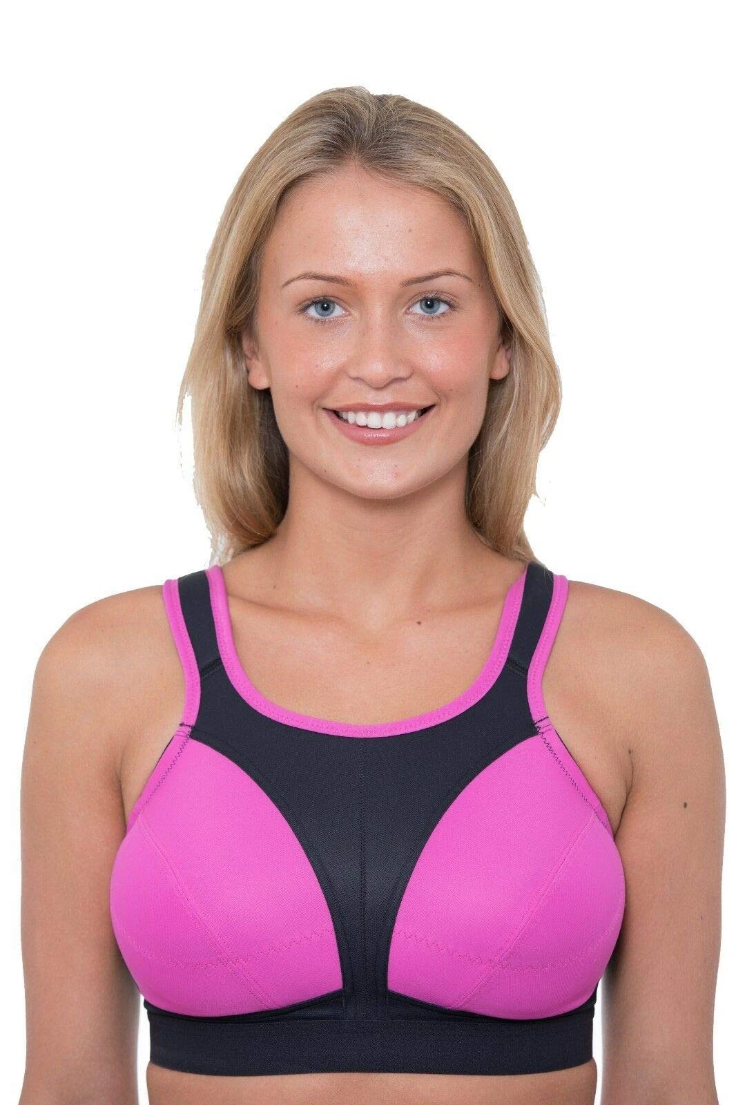Gemm Ladies High Impact Non Wired Large Sports Bra Small to Plus Size (B&P 36G)