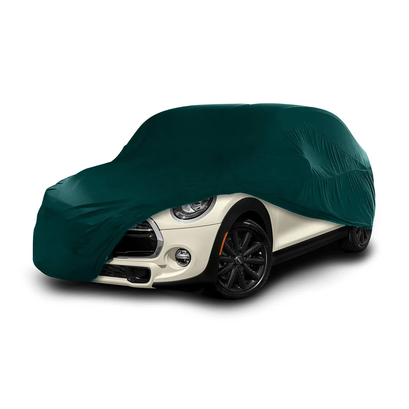 Cosmos - Indoor Car Cover compatible with main Hatchback models, Elastic, Breathable and Dustproof Fabric, Soft Lining, Snug Fit, Green