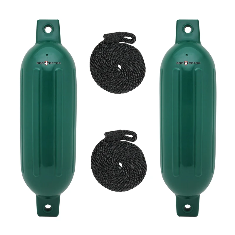 Extreme Max 3006.7456 BoatTector Fender Value 2-Pack, 6" x 22" - Forest Green