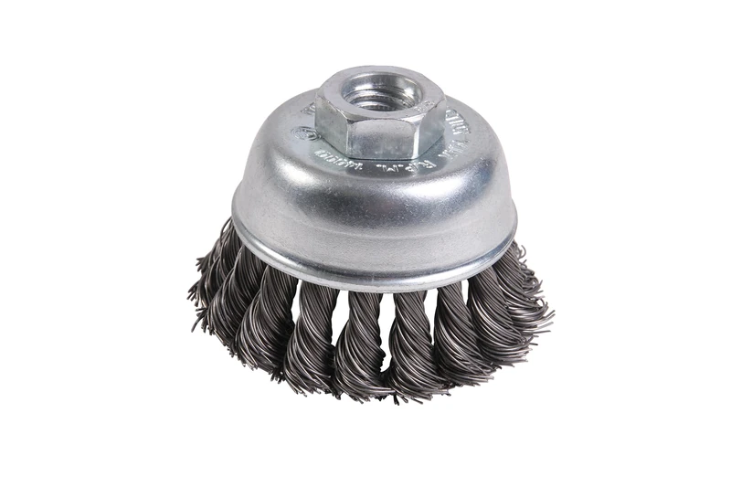 Mercer 189011B Premium Knot Cup Brush 2-3/4" x 5/8"-11 for Angle Grinders, 10-Pack