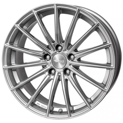 Brock B36 8.5 x 19 ET 38 Bolt Circle 5 x 114 Hub Centering 72.6 580071434, Hyper-Silver Painted