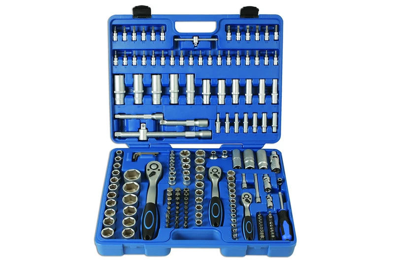 Laser 6590 Socket Set 1/4"D, 3/8"D, 1/2"D 171pc