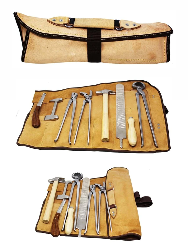 Professional Equine Horse Farrier Tool Kit Grooming Hoof Bot Shoe Puller Nipper Rasp 984109