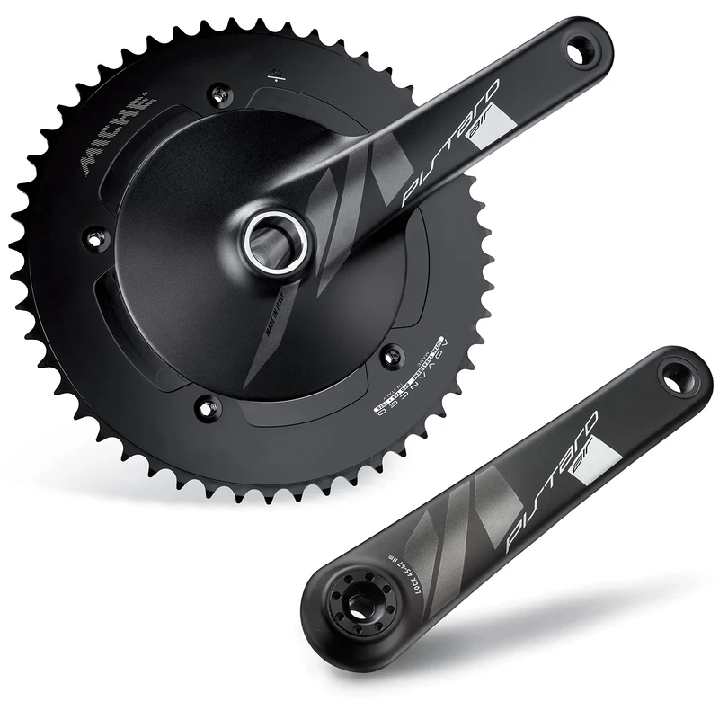 Miche Pistard Air Crankset, Black, 165mm / 48t