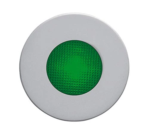 Daisalux Lyrra R/V LED Beacon, Transparent Green, 230 Chrome/Matte Chrome - Image 1