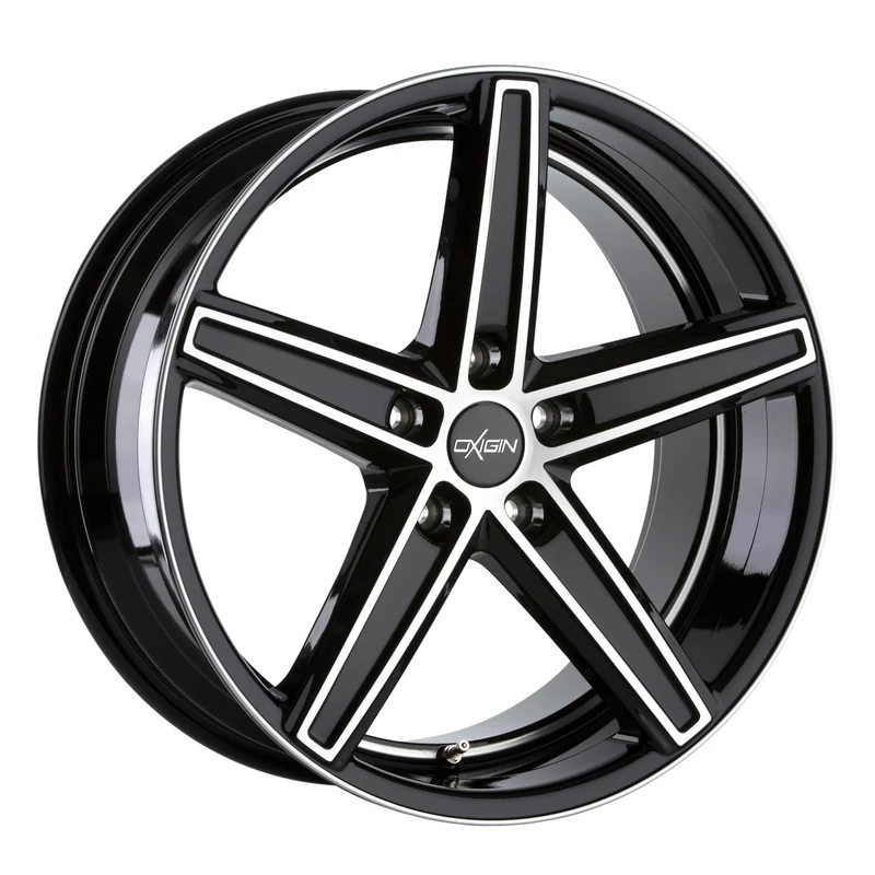 Oxigin 18 Concave 8.50 x 18 Offset 35 Bolt Pattern 5.00 x 120.00 Centre Bore 72.60 OXACHTZEHN8518K35BFPHD, Black Full Polish