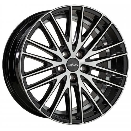 Oxigin 19 Oxspoke 8.50 x 20 Offset 45 Bolt Pattern 5.00 x 108.00 Centre Bore 72.60 OXNEUNZEHN8520F45BFPHD, Black Full Polish - Image 1