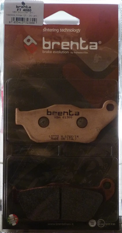 Brenta Sintered Disc Brake Pads for Yamaha YP R 125 X-Max, YP R 250 X-Max Motorbikes