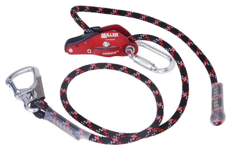 Miller HandZup® Work Positioning System 3M with Twist Lock Karabiner and Snap Hook, Braided Rope, 0.815 kg Weight, Ultra-Resistant, Ergonomic Design, 1032101 (1 Piece)