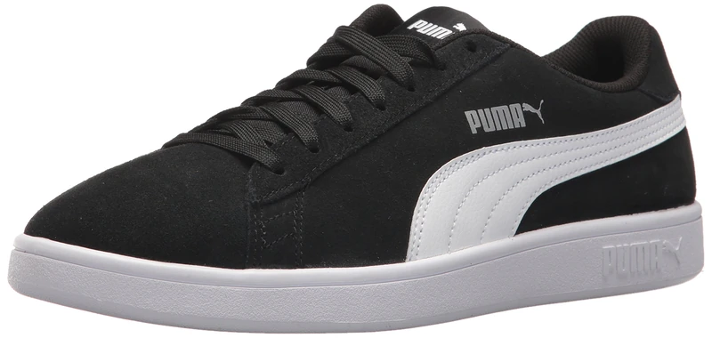 PUMA Men's Smash 2 Sneaker, Black-White-Silver, 6 UK - Image 1