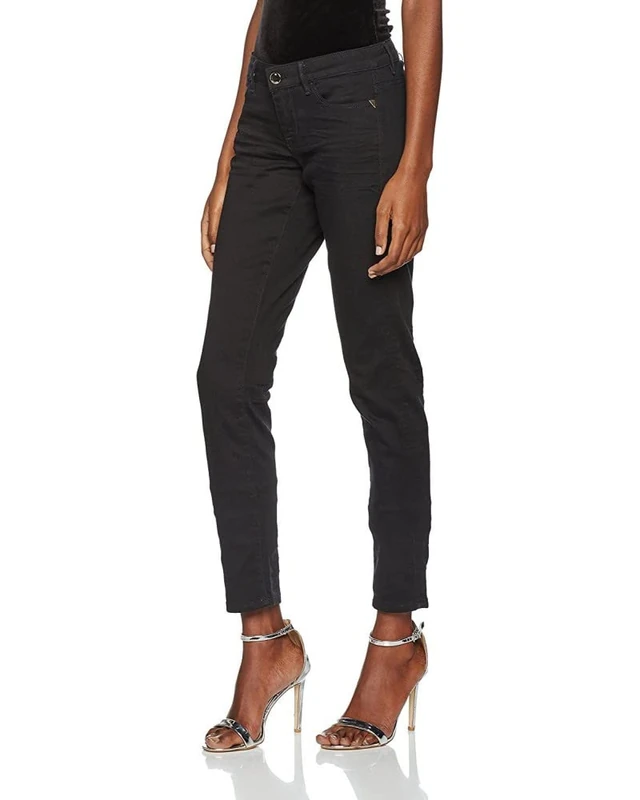 Guess Women's W72A27D2G00 Leggings, Black (Cold Black), 46 (Size: 30)