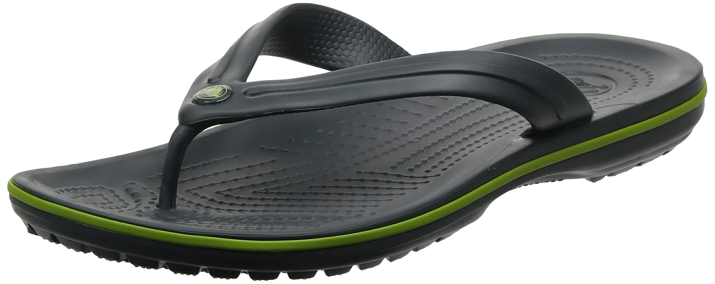 Crocs Unisex Crocband Flip Flip Flops, Graphite Volt Green, 12 UK Men/ 13 UK Women