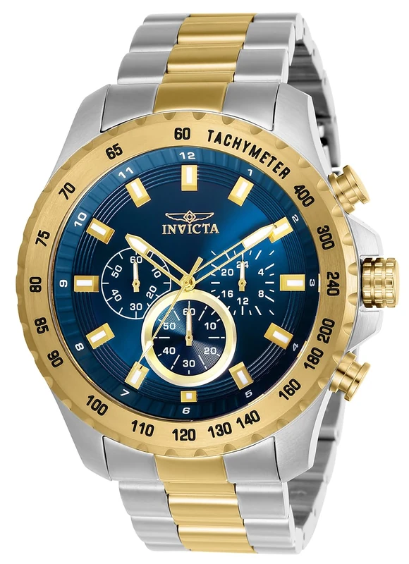 Invicta Speedway 24214 Men's Watch - Waterproof - Analogue - Quartz Movement - Stainless Steel with Blue dial - 48mm - Image 1