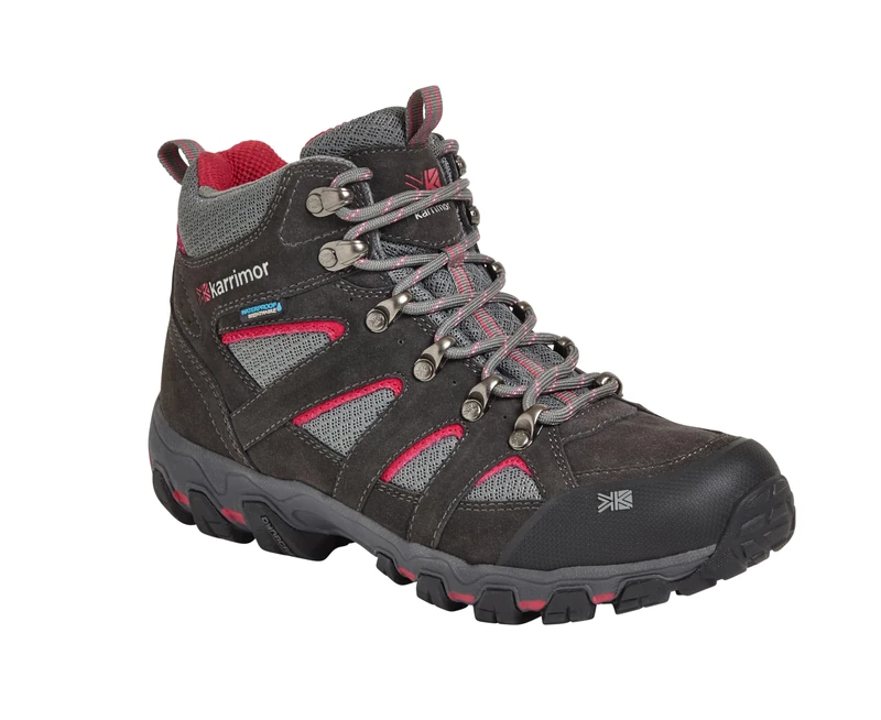 Karrimor Women's Bodmin Mid 5 Ladies Weathertite Uk High Rise Hiking Boots, Dark Grey Cochineal, UK