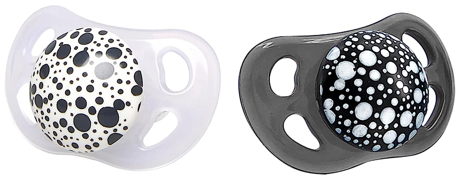 Twistshake - Pacifier 6 m Black/White 2-Pack