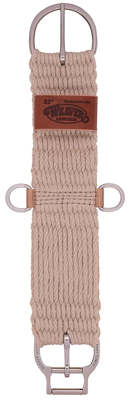 Weaver Leather Mohair Blend 27 Strand Straight Smart Cinch, 26", Tan