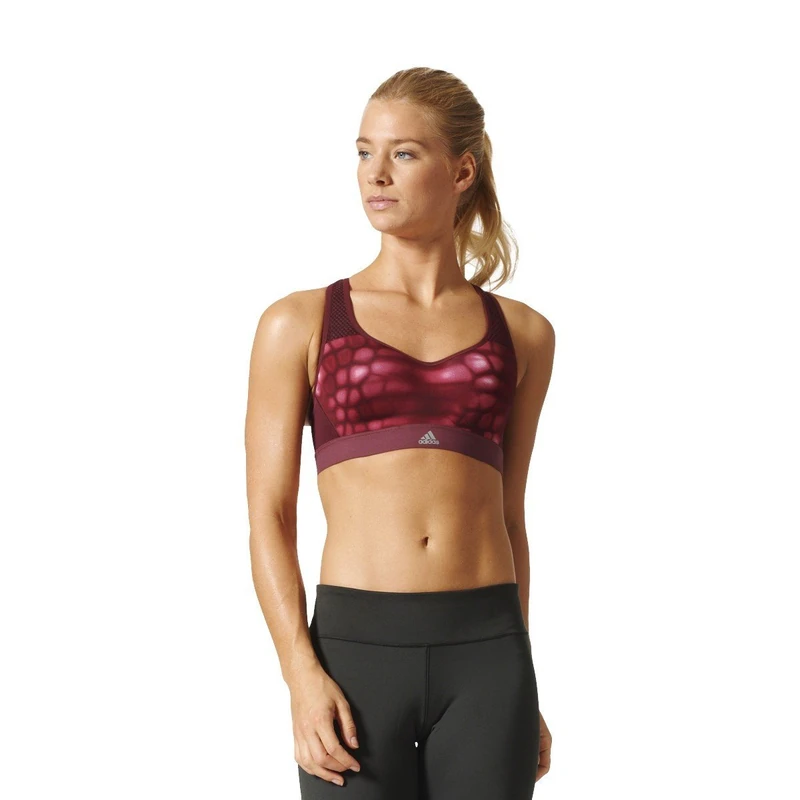 Adidas Women's CMMTTD X PR 2 T-Shirt - Red/Granat, Size 80A - Image 1