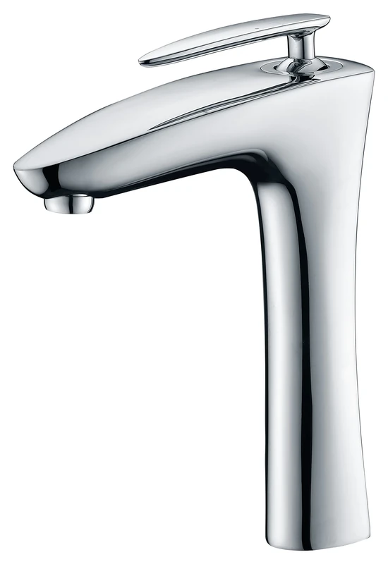 ANZZI Single Hole Single-Handle Bathroom Faucet - Polished Chrome - Crown Series (L-AZ022)