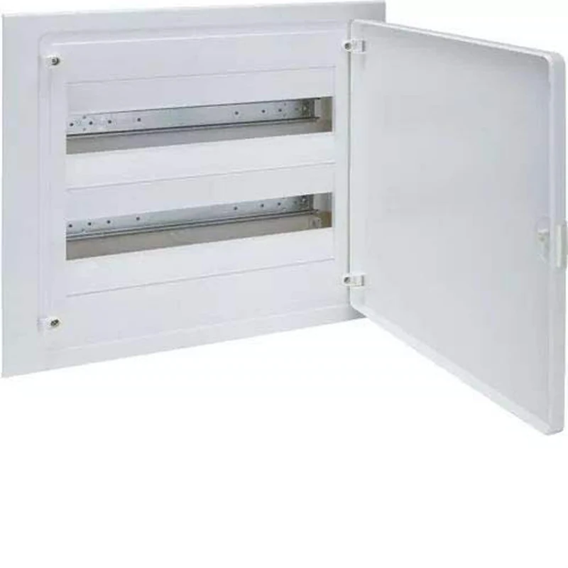 Hager - Recessed Box Golf Series vf 2 Rows 36 modules White Door