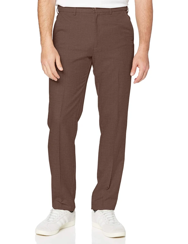 Farah Classic Men's Roachman Trousers, Brown (Taupe Marl), XXXXX-Large (Manufacturer Size:46/33)