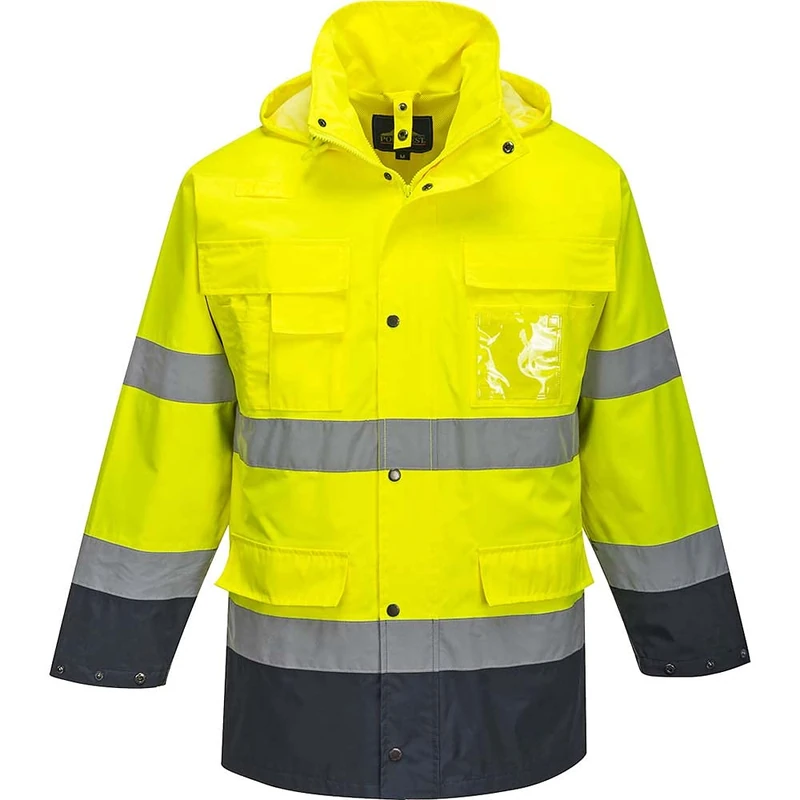 Portwest Hi-Vis Lite 3 in 1 Jacket, Size: L, Colour: Yellow/Navy, S162YNRL - Image 1