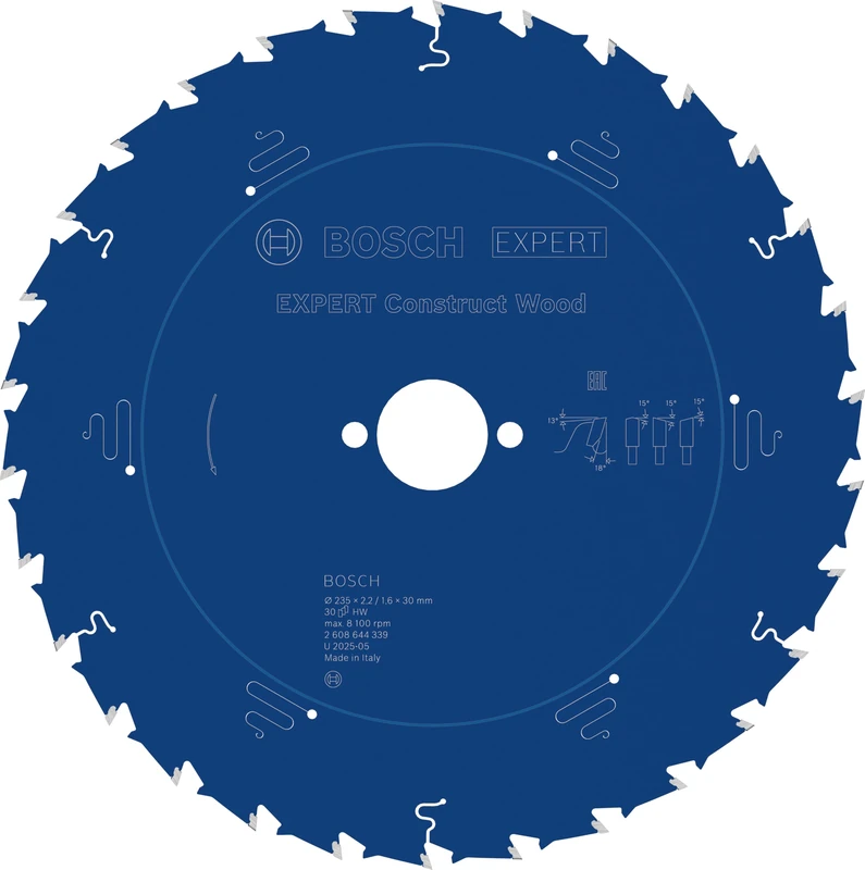 Bosch 0 W 0 V 2608644339 EX CW H 235x30 mm Circular Saw Blade with 30 Teeth