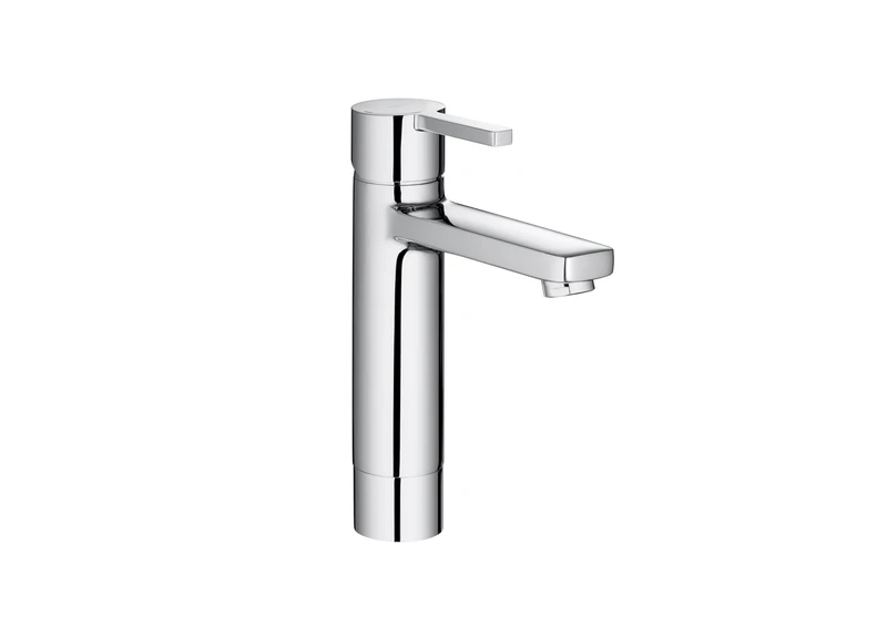 Rock a5 a3d96 °C00 Basin Mixer Tap with Mezzo Plus, Body Smooth, Cold Start