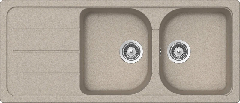 Schock Formhaus D200A58 Sink Cristalite Plus, Oatmeal, 116 x 50 x 20 cm